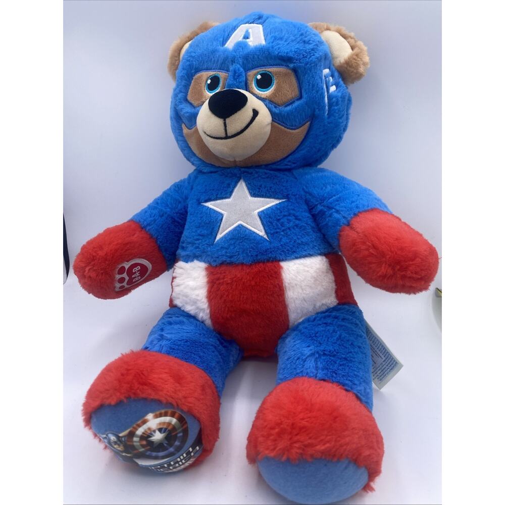 Build a Bear‎ Workshop Captain America Marvel special edition 16” Retired